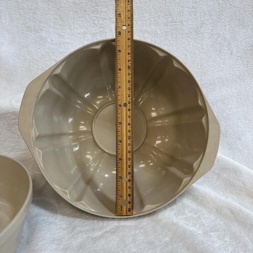 Vintage Anchor Hocking Microwave 2 Piece Set Retro MCM‎